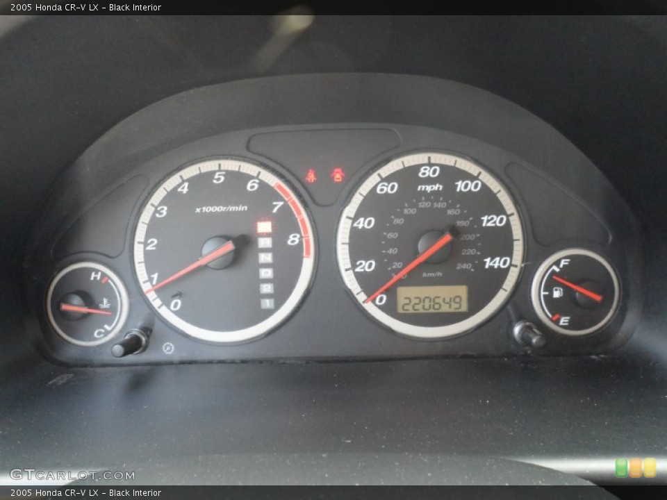 Black Interior Gauges for the 2005 Honda CR-V LX #50230137