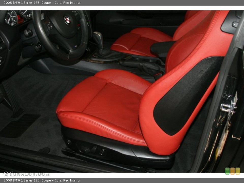 Coral Red Interior Photo for the 2008 BMW 1 Series 135i Coupe #50232646