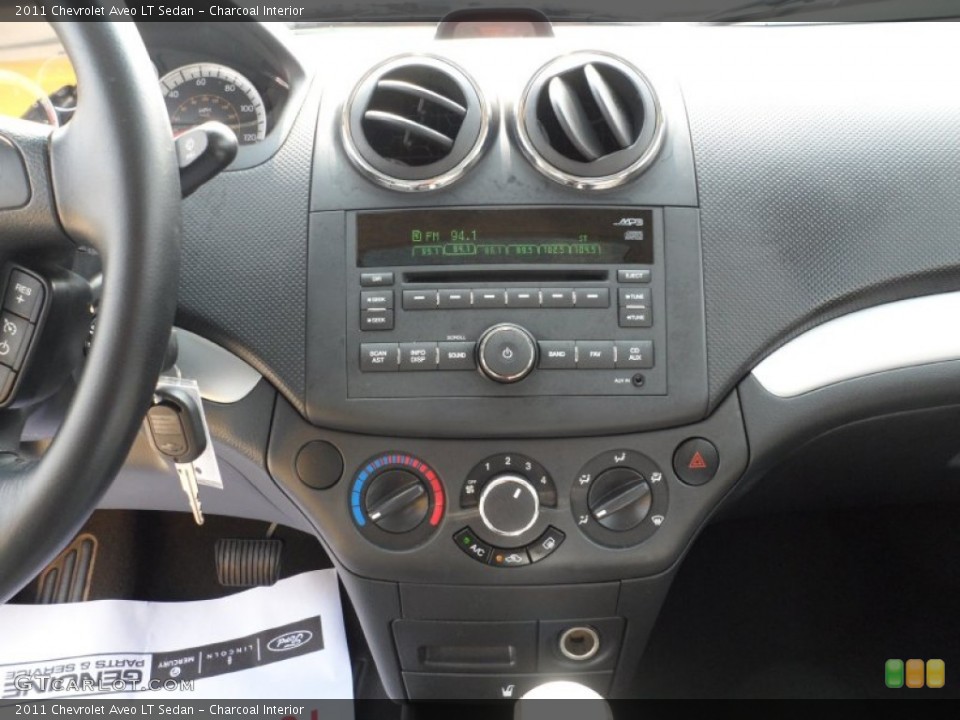 Charcoal Interior Controls for the 2011 Chevrolet Aveo LT Sedan #50232772