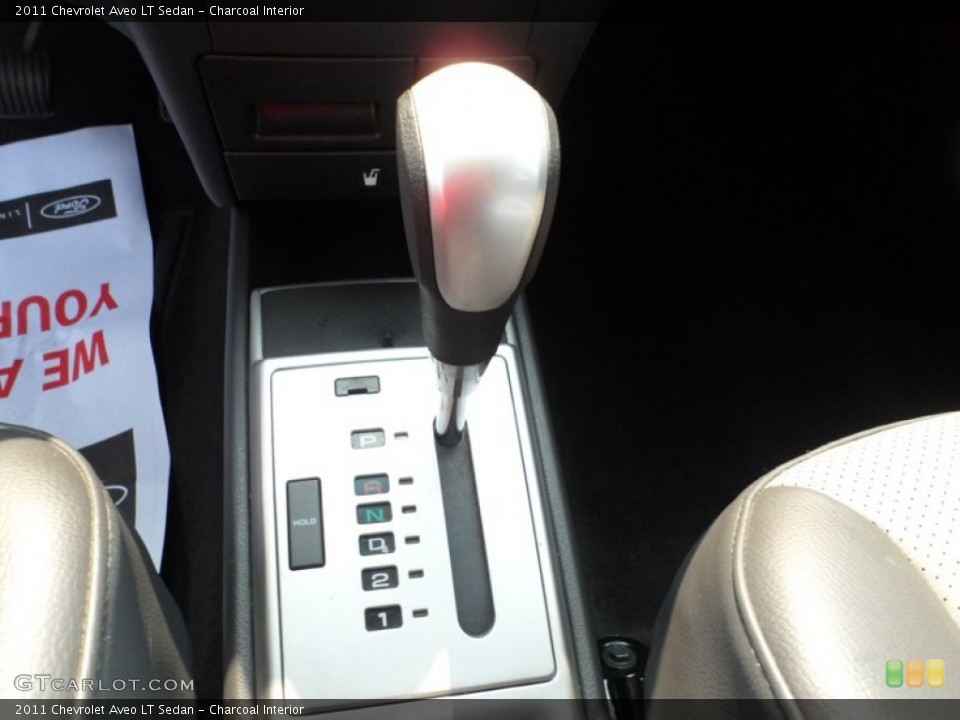 Charcoal Interior Transmission for the 2011 Chevrolet Aveo LT Sedan #50232832