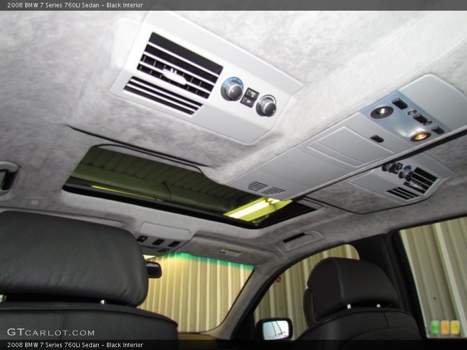 Black Interior Controls for the 2008 BMW 7 Series 760Li Sedan #50242594