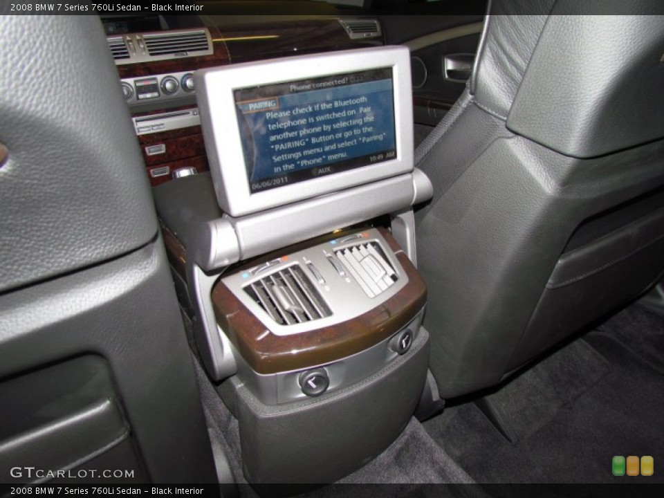 Black Interior Controls for the 2008 BMW 7 Series 760Li Sedan #50242609