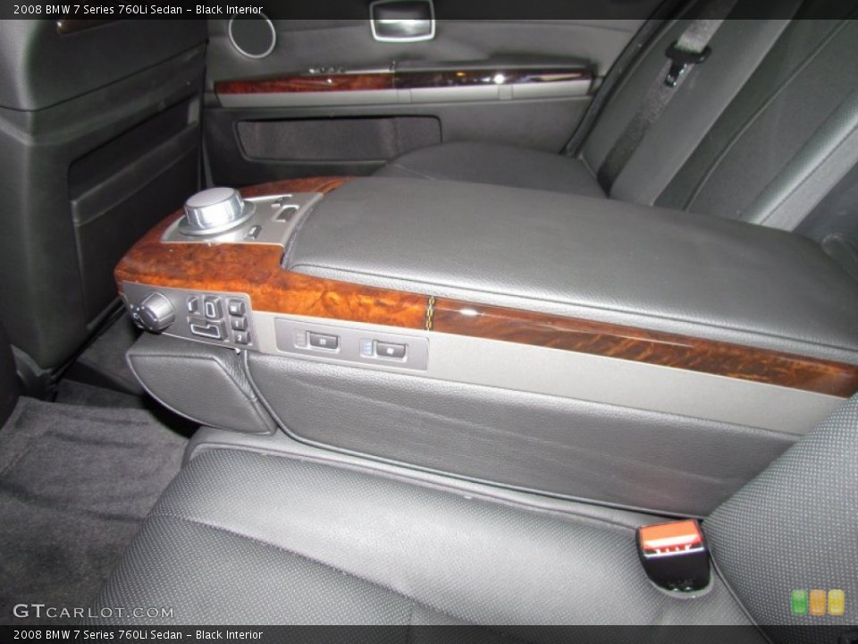Black Interior Controls for the 2008 BMW 7 Series 760Li Sedan #50242624