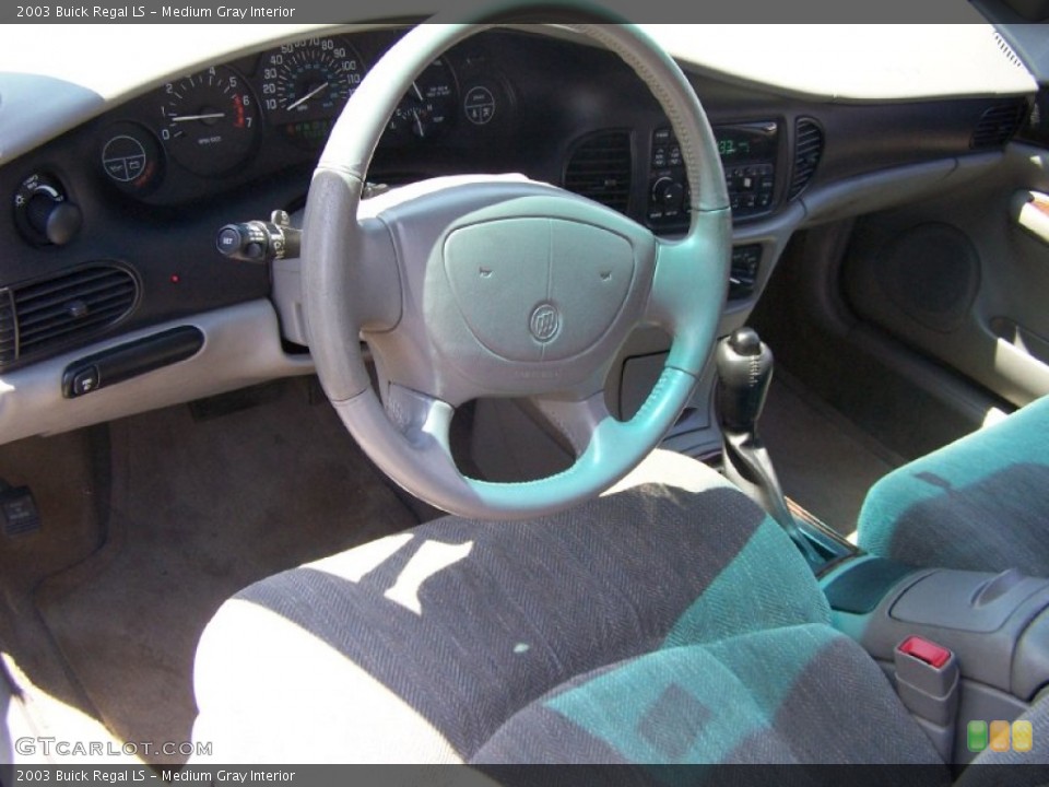 Medium Gray Interior Steering Wheel for the 2003 Buick Regal LS #50243899