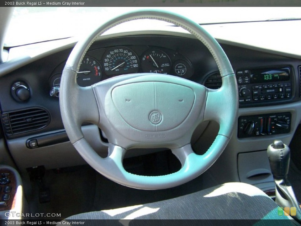 Medium Gray Interior Steering Wheel for the 2003 Buick Regal LS #50243959