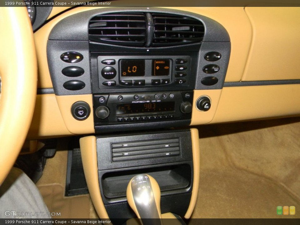 Savanna Beige Interior Controls for the 1999 Porsche 911 Carrera Coupe #50245573