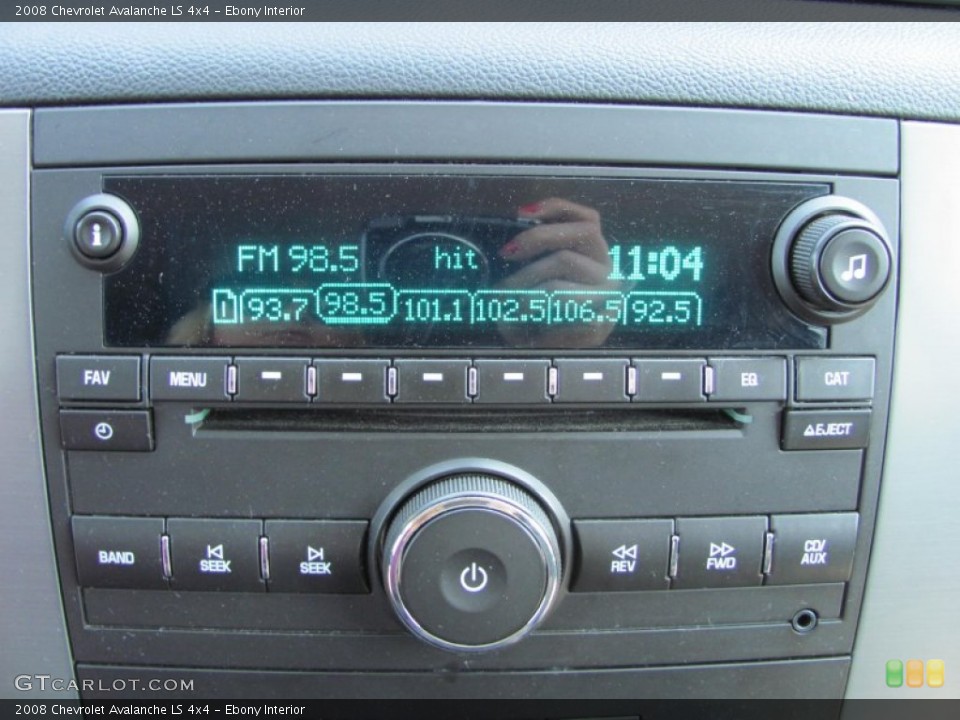 Ebony Interior Controls for the 2008 Chevrolet Avalanche LS 4x4 #50247658
