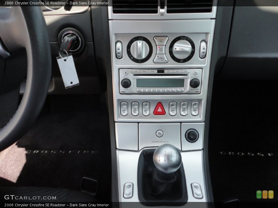 Dark Slate Gray Interior Controls for the 2006 Chrysler Crossfire SE Roadster #50247661