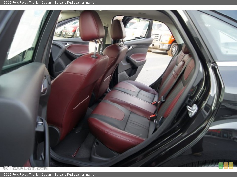 Tuscany Red Leather Interior Photo for the 2012 Ford Focus Titanium Sedan #50247922