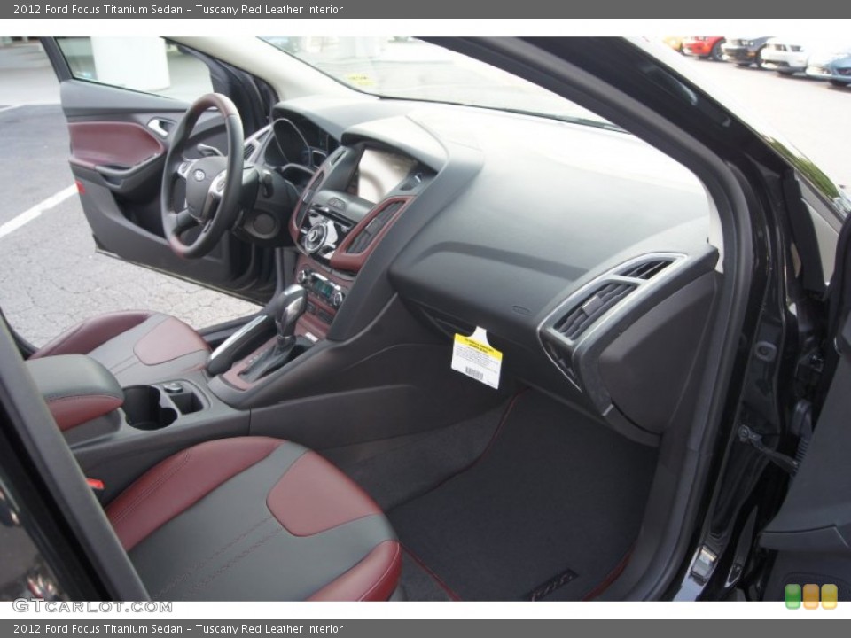 Tuscany Red Leather Interior Photo for the 2012 Ford Focus Titanium Sedan #50247970