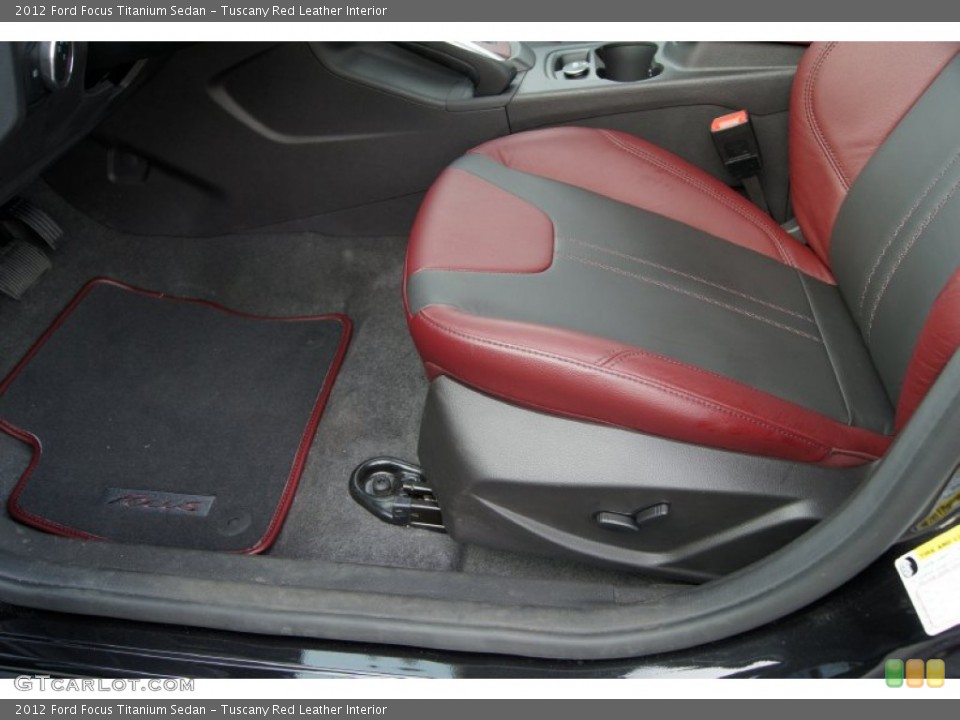 Tuscany Red Leather Interior Photo for the 2012 Ford Focus Titanium Sedan #50248042
