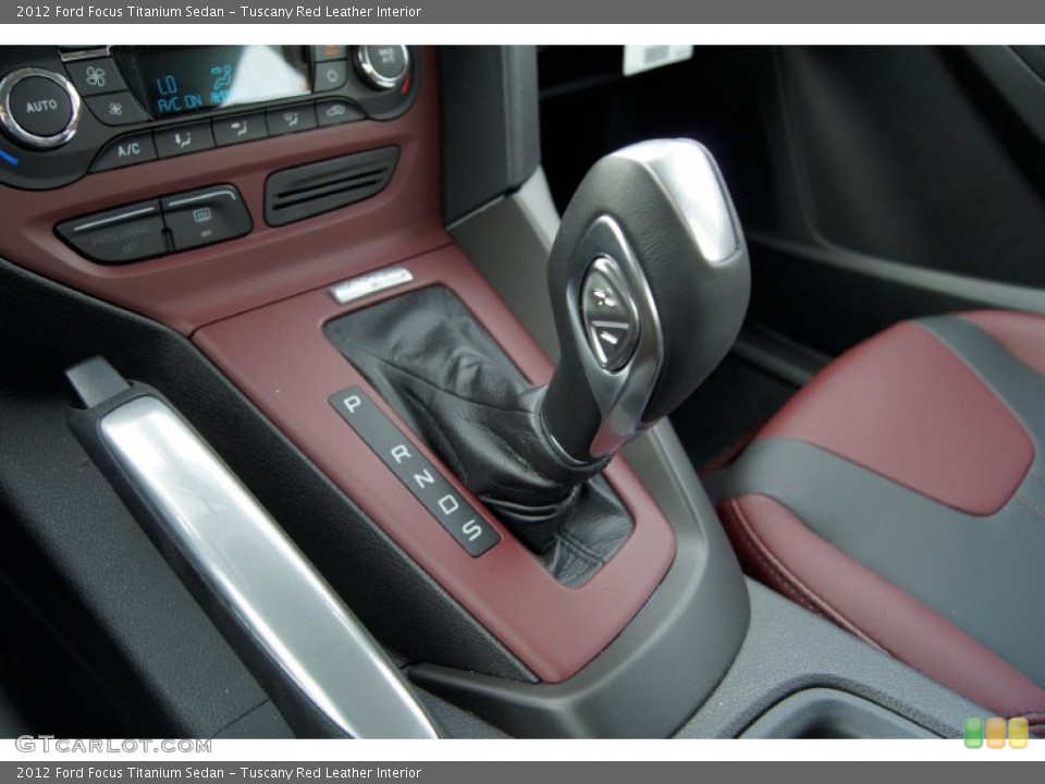 Tuscany Red Leather Interior Transmission for the 2012 Ford Focus Titanium Sedan #50248135