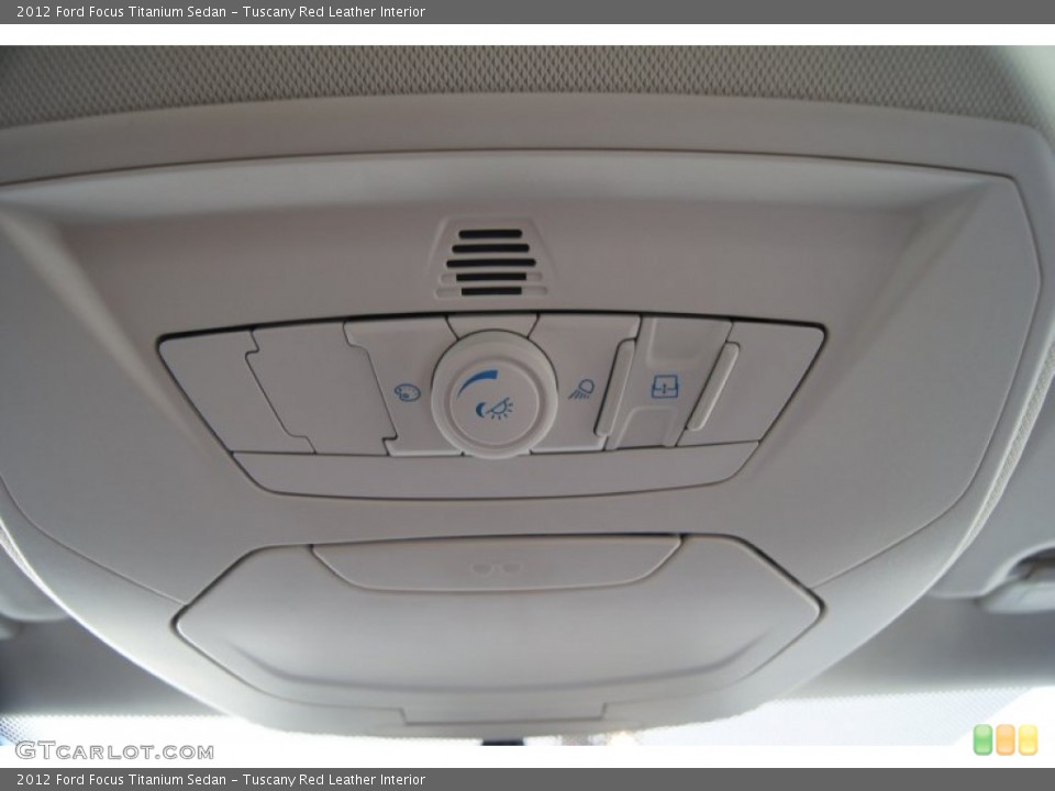 Tuscany Red Leather Interior Controls for the 2012 Ford Focus Titanium Sedan #50248162
