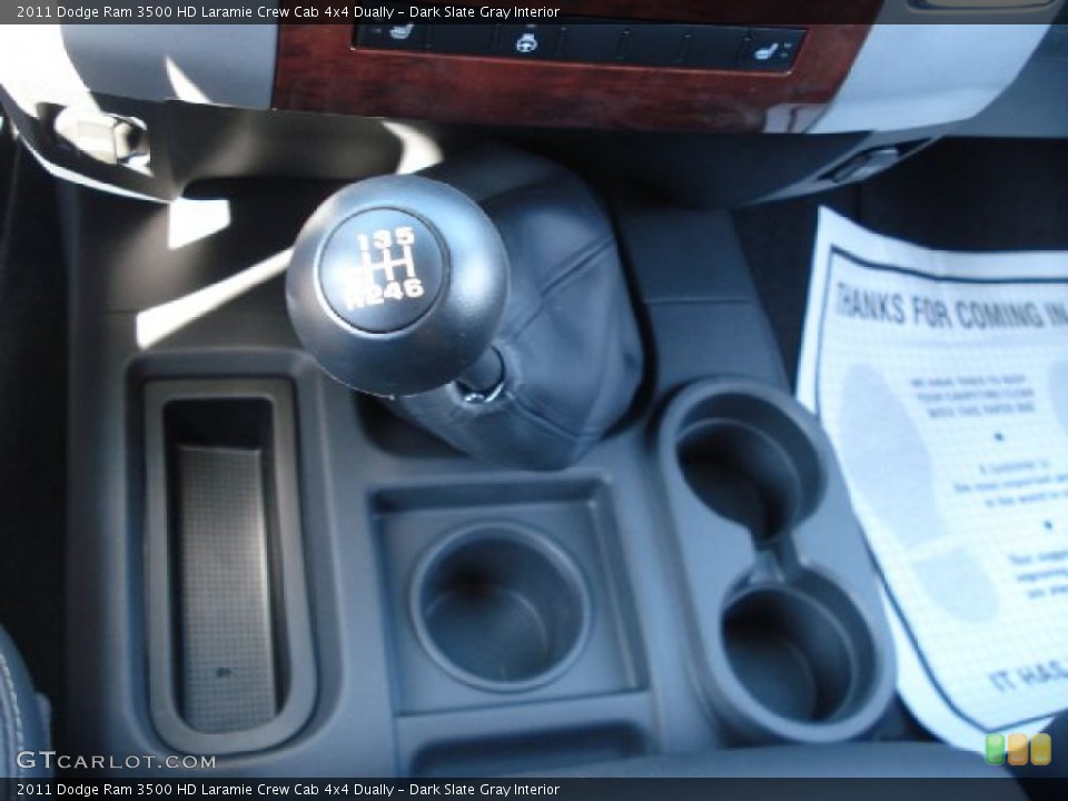 Dark Slate Gray Interior Transmission for the 2011 Dodge Ram 3500 HD Laramie Crew Cab 4x4 Dually #50248211