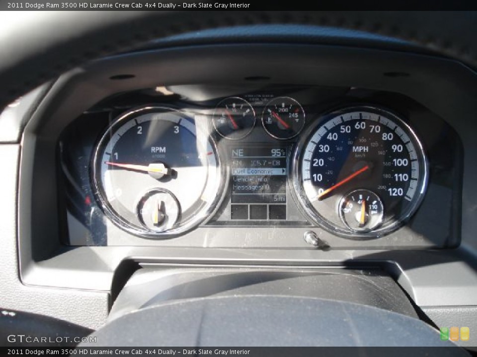 Dark Slate Gray Interior Gauges for the 2011 Dodge Ram 3500 HD Laramie Crew Cab 4x4 Dually #50248220