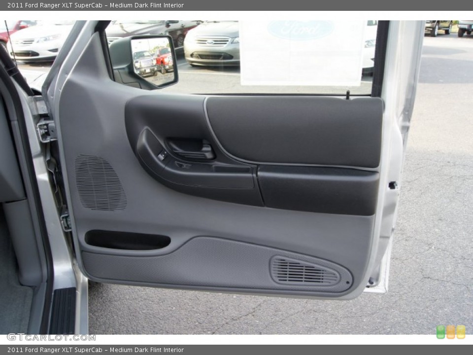 Medium Dark Flint Interior Door Panel for the 2011 Ford Ranger XLT SuperCab #50249042