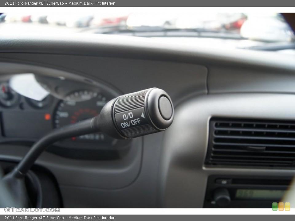Medium Dark Flint Interior Controls for the 2011 Ford Ranger XLT SuperCab #50249108
