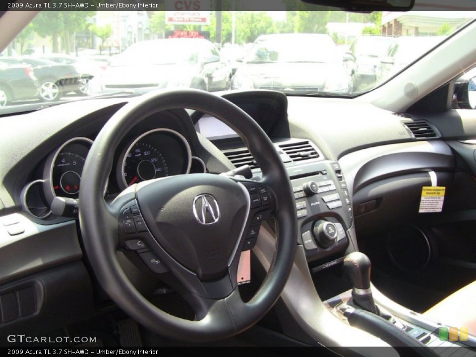 Umber/Ebony Interior Steering Wheel for the 2009 Acura TL 3.7 SH-AWD #50254283