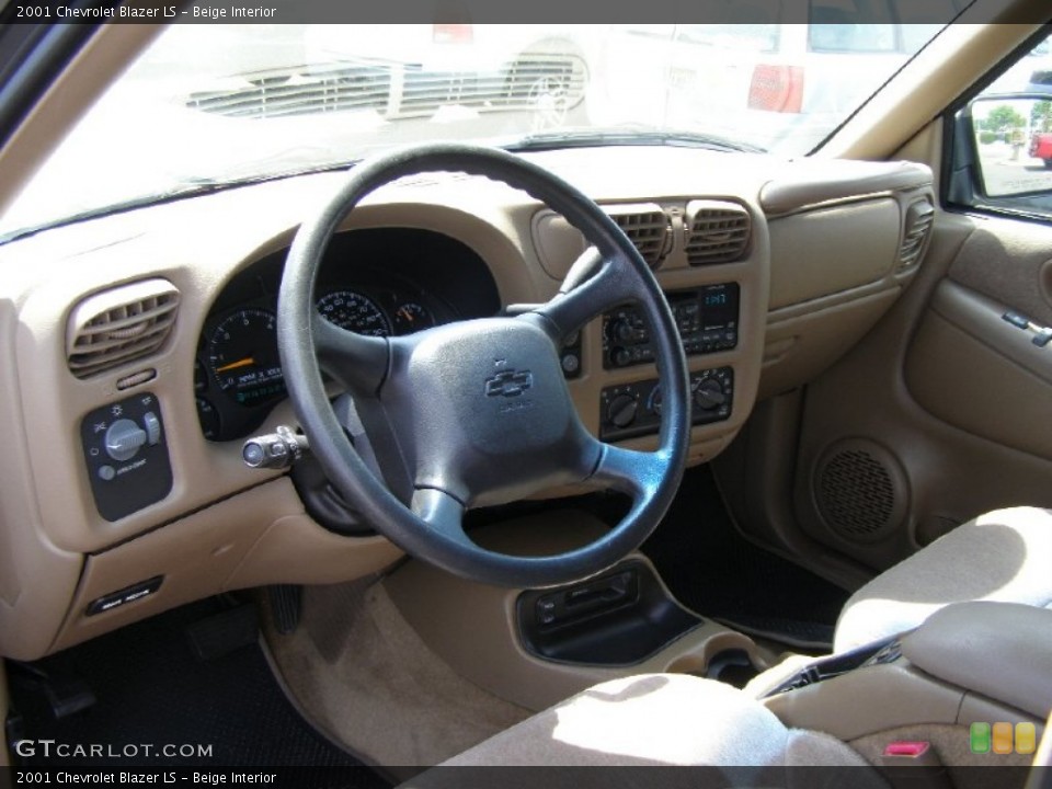 Beige Interior Prime Interior for the 2001 Chevrolet Blazer LS #50256563