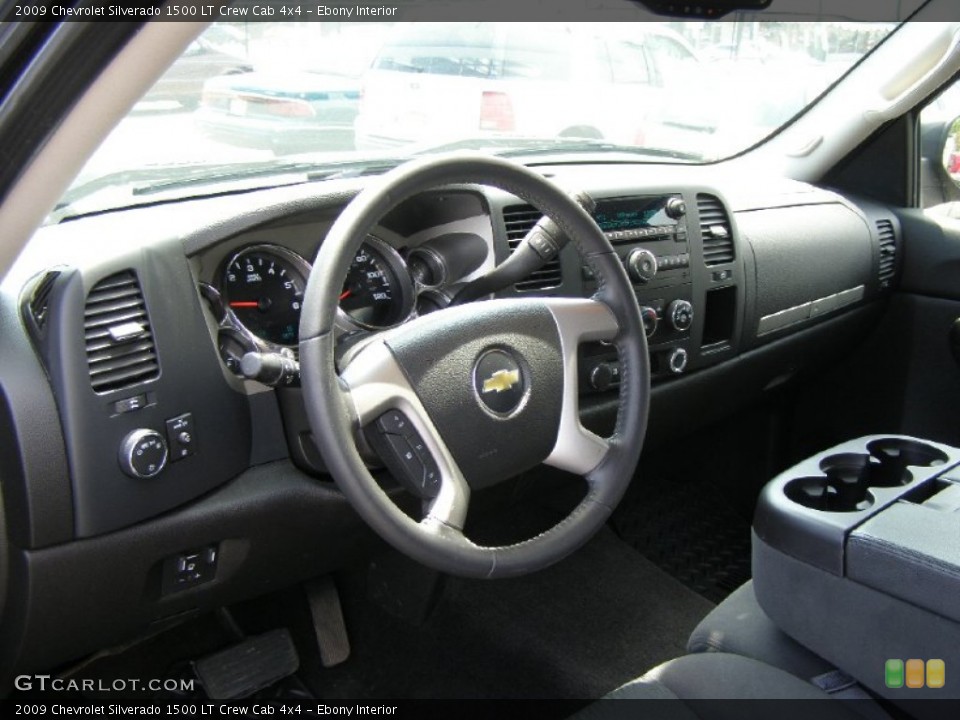Ebony Interior Dashboard for the 2009 Chevrolet Silverado 1500 LT Crew Cab 4x4 #50257667