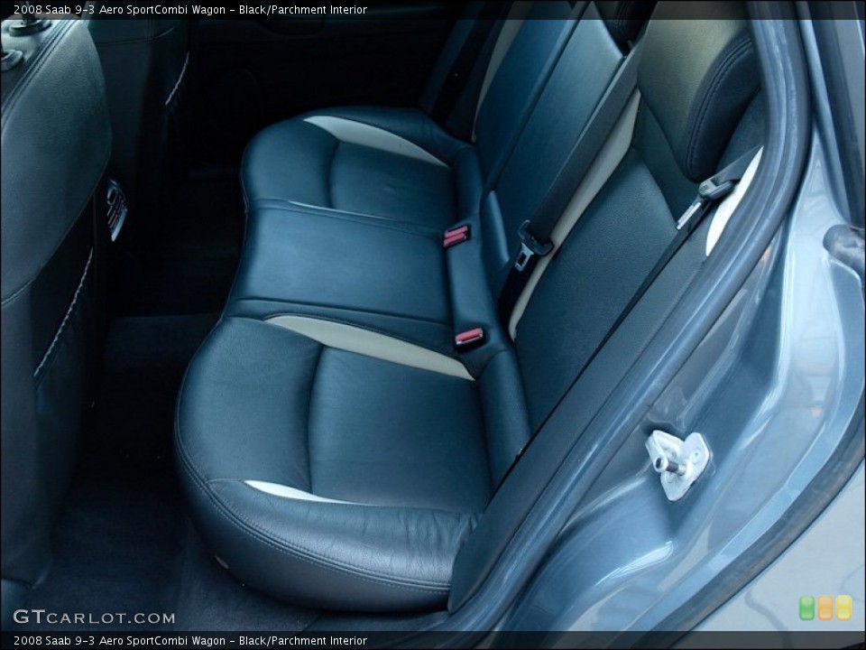 Black/Parchment Interior Photo for the 2008 Saab 9-3 Aero SportCombi Wagon #50259272