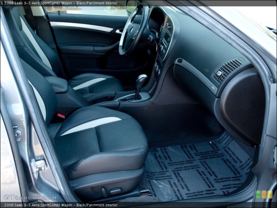 Black/Parchment Interior Photo for the 2008 Saab 9-3 Aero SportCombi Wagon #50259293