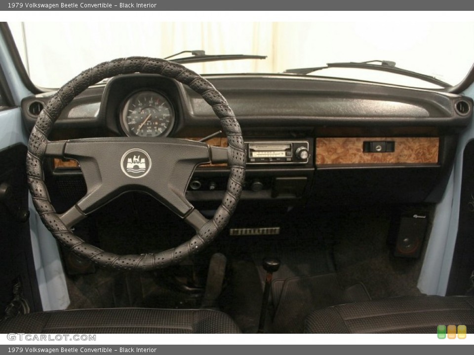 Black Interior Dashboard for the 1979 Volkswagen Beetle Convertible #50260895