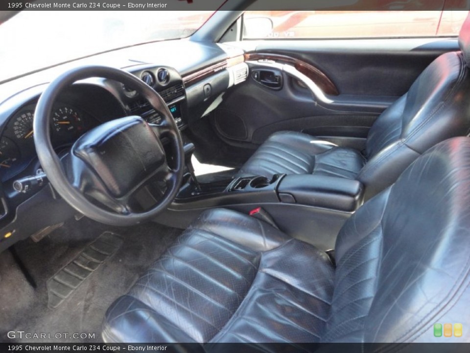 Ebony Interior Photo for the 1995 Chevrolet Monte Carlo Z34 Coupe #50262020