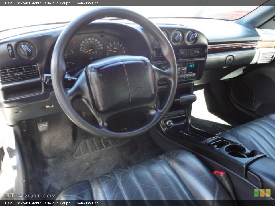 Ebony Interior Prime Interior for the 1995 Chevrolet Monte Carlo Z34 Coupe #50262035