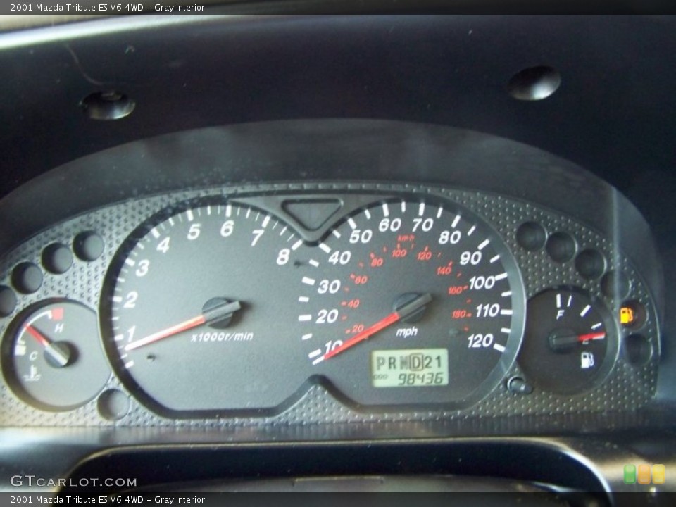 Gray Interior Gauges for the 2001 Mazda Tribute ES V6 4WD #50262332