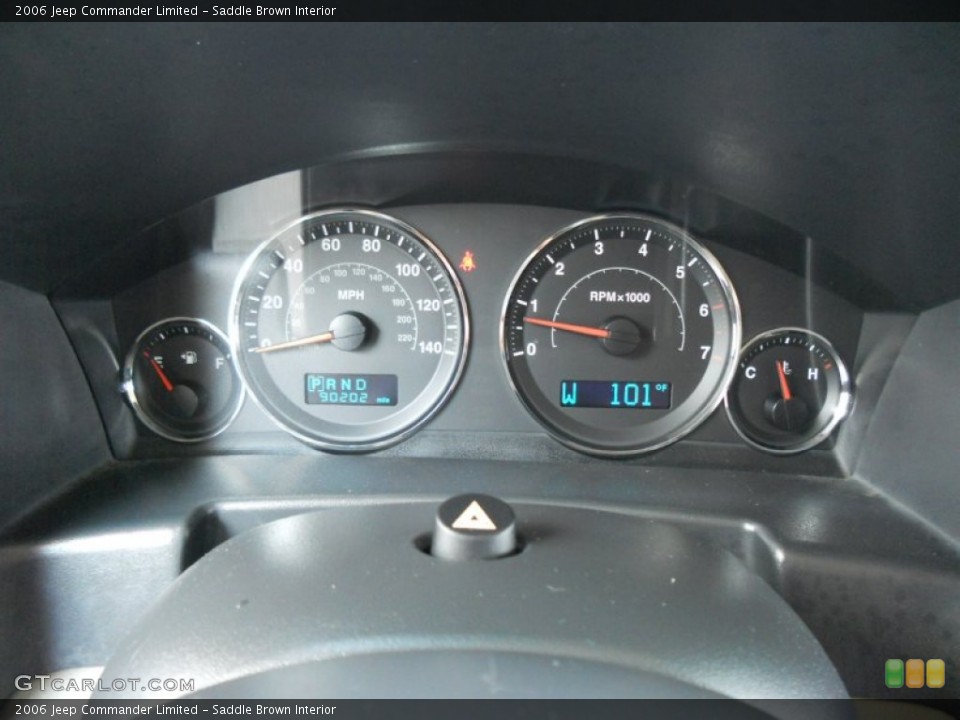 Saddle Brown Interior Gauges for the 2006 Jeep Commander Limited #50262557