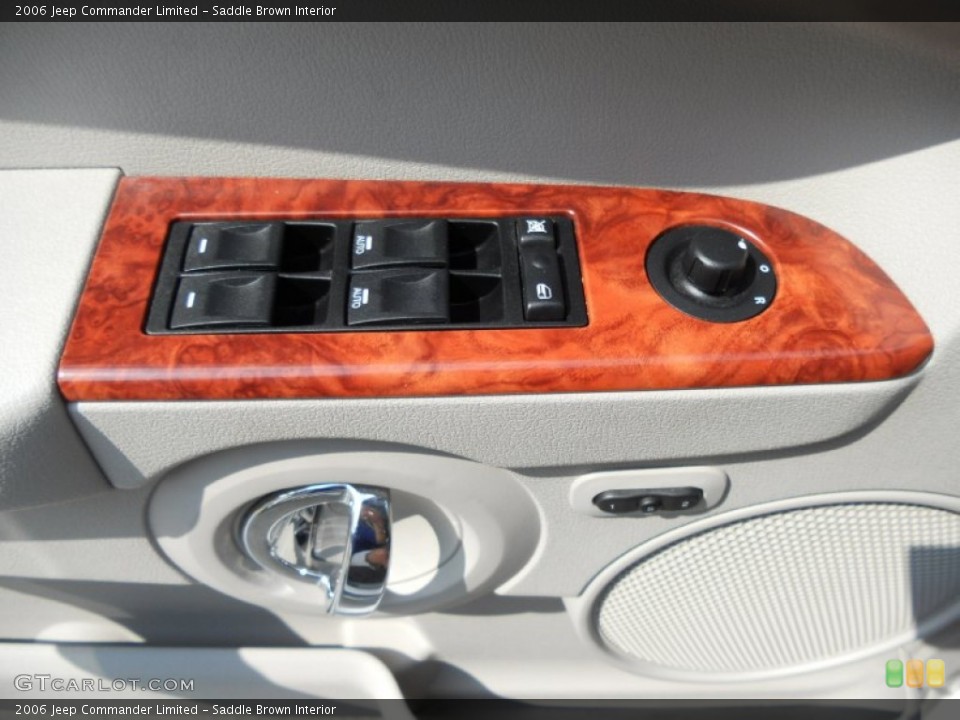 Saddle Brown Interior Controls for the 2006 Jeep Commander Limited #50262566