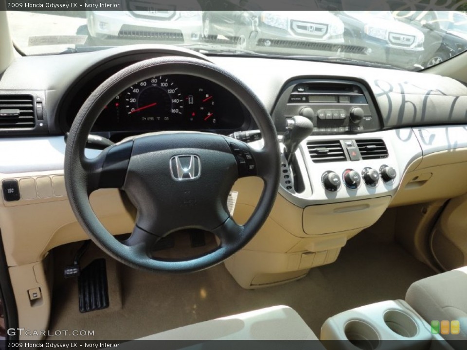Ivory Interior Dashboard for the 2009 Honda Odyssey LX #50263355