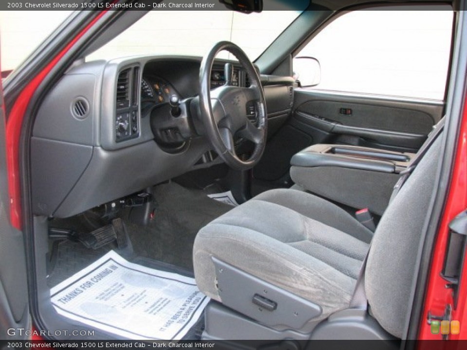 Dark Charcoal Interior Photo for the 2003 Chevrolet Silverado 1500 LS Extended Cab #50263460