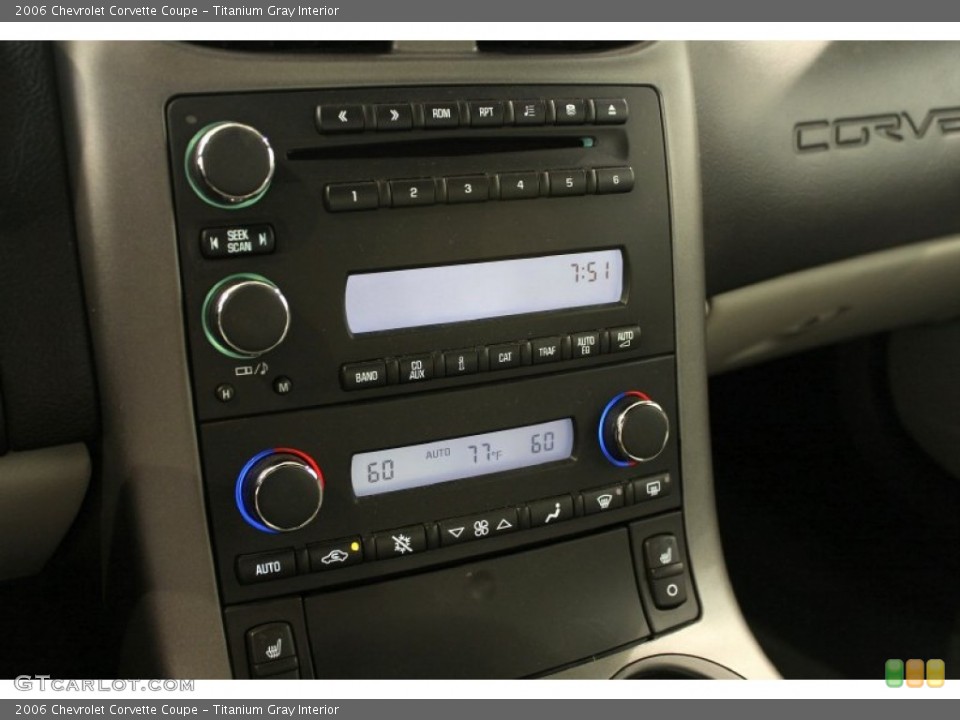 Titanium Gray Interior Controls for the 2006 Chevrolet Corvette Coupe #50263796