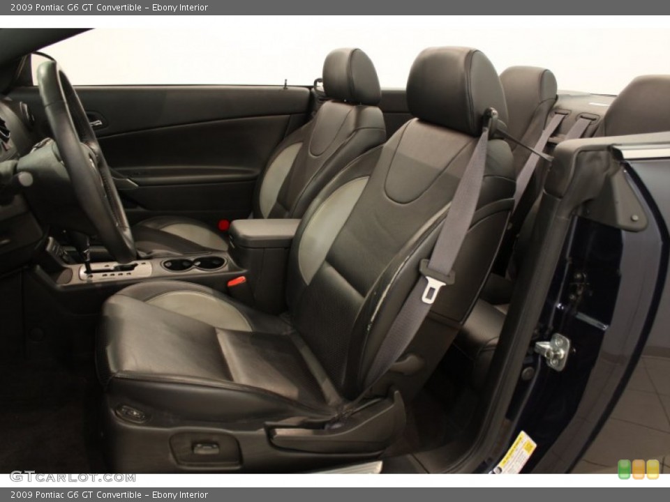 Ebony Interior Photo for the 2009 Pontiac G6 GT Convertible #50264099