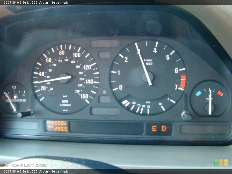 Beige Interior Gauges for the 1995 BMW 5 Series 525i Sedan #50264153
