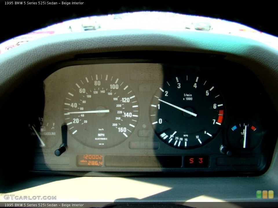 Beige Interior Gauges for the 1995 BMW 5 Series 525i Sedan #50264180