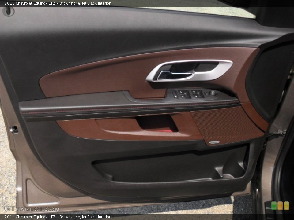 Brownstone/Jet Black Interior Door Panel for the 2011 Chevrolet Equinox LTZ #50265947