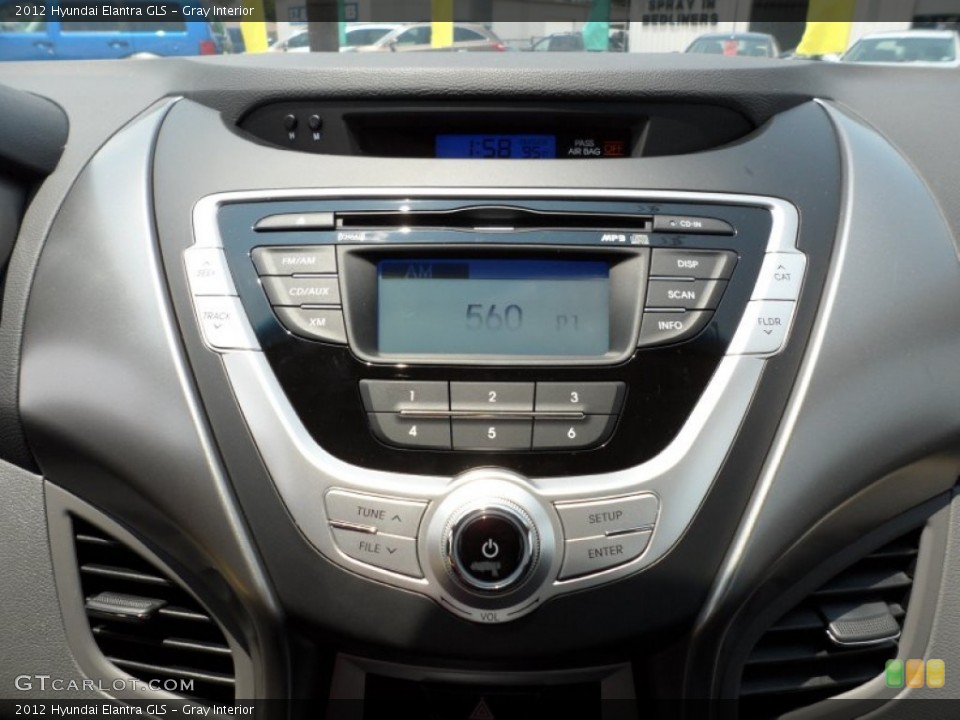Gray Interior Controls for the 2012 Hyundai Elantra GLS #50267411