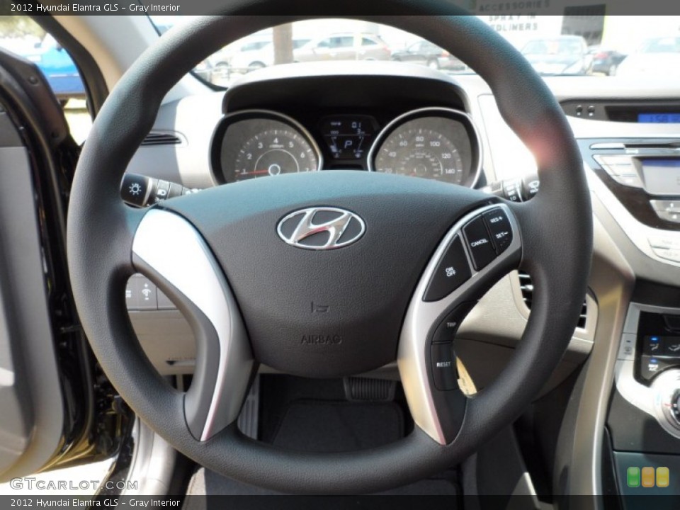 Gray Interior Steering Wheel for the 2012 Hyundai Elantra GLS #50267420