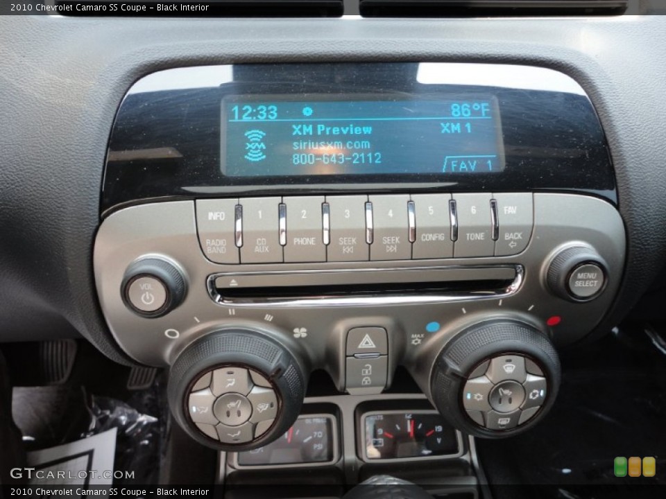 Black Interior Controls for the 2010 Chevrolet Camaro SS Coupe #50268974