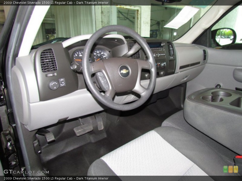 Dark Titanium Interior Dashboard for the 2009 Chevrolet Silverado 1500 LS Regular Cab #50270178