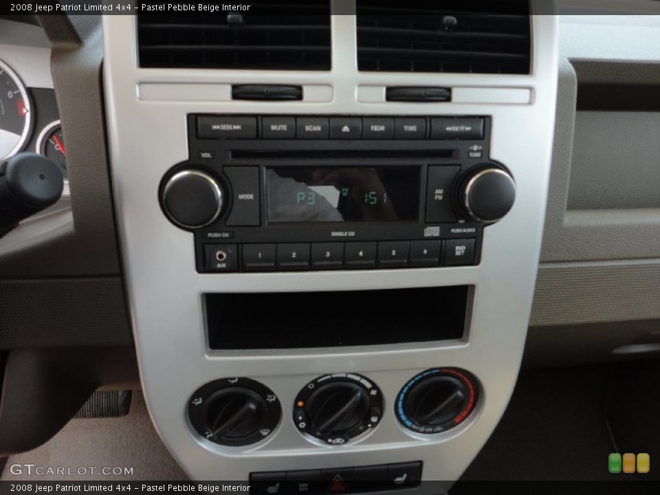 Pastel Pebble Beige Interior Controls for the 2008 Jeep Patriot Limited 4x4 #50270973