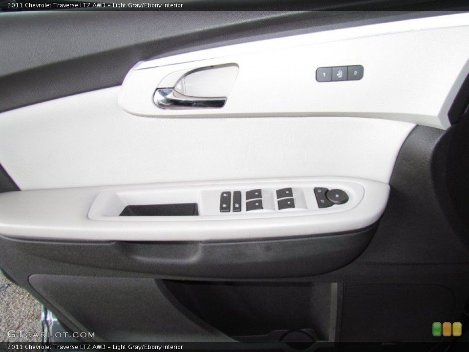Light Gray/Ebony Interior Door Panel for the 2011 Chevrolet Traverse LTZ AWD #50271456
