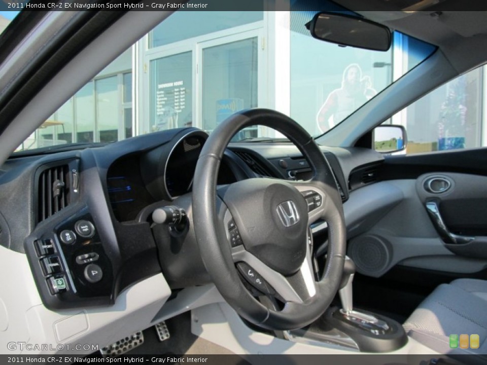 Gray Fabric Interior Steering Wheel for the 2011 Honda CR-Z EX Navigation Sport Hybrid #50272026