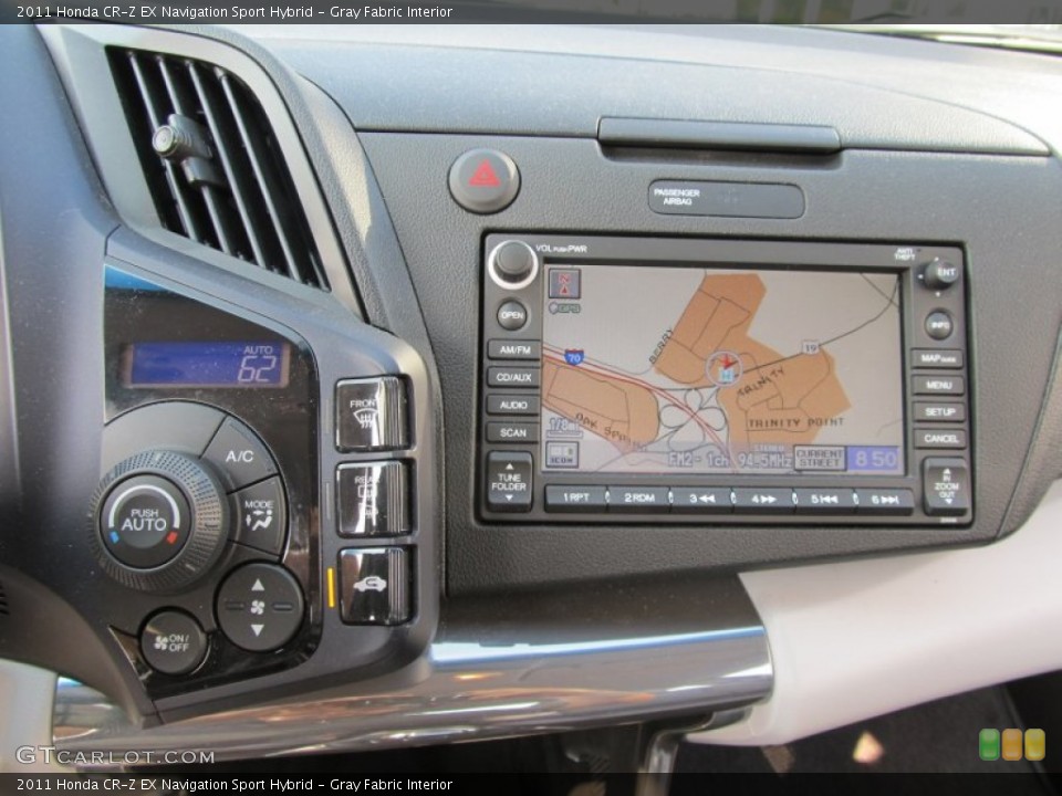 Gray Fabric Interior Navigation for the 2011 Honda CR-Z EX Navigation Sport Hybrid #50272041