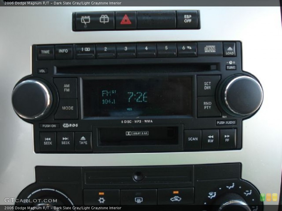 Dark Slate Gray/Light Graystone Interior Controls for the 2006 Dodge Magnum R/T #50274894