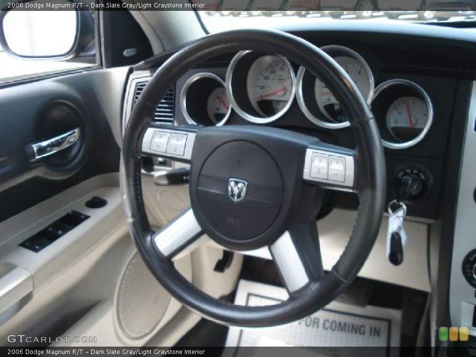 Dark Slate Gray/Light Graystone Interior Steering Wheel for the 2006 Dodge Magnum R/T #50274936