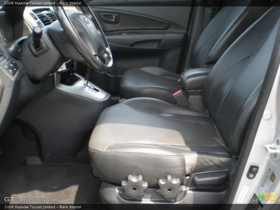 Black Interior Photo for the 2008 Hyundai Tucson Limited #50275125